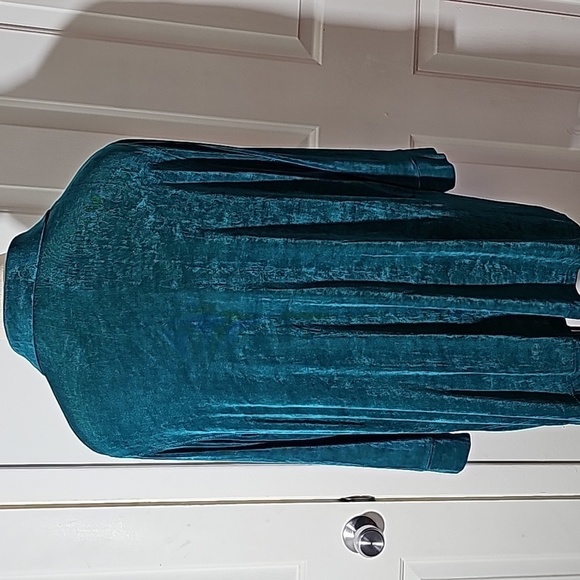 The Travelers Collection open cardigan women's 1X. Green/blue. Y2K - Picture 6 of 9